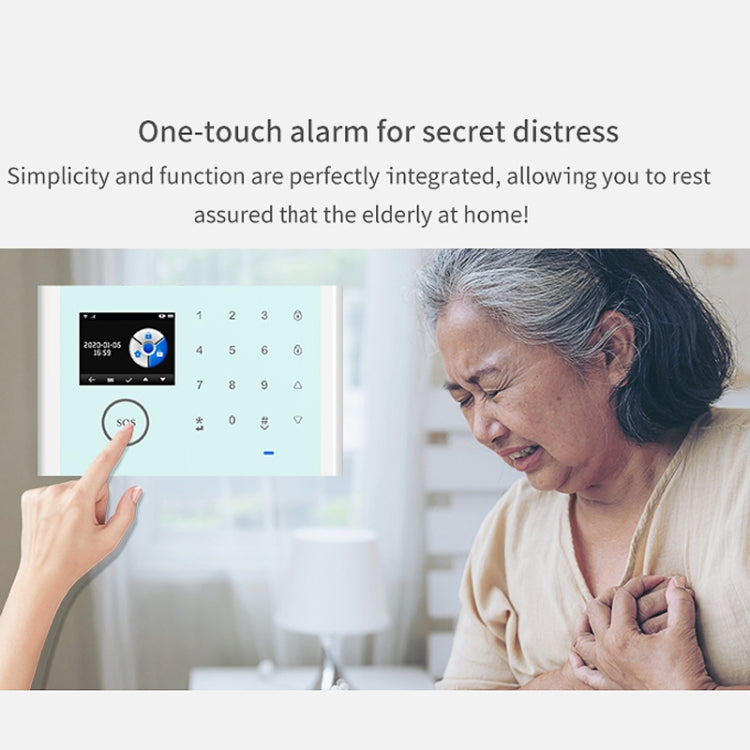 CS118   WIFI+GSM Tuya Smart Voice Alarm System Supports Amazon Alexa/ Google Assistant, Spec: Package 2