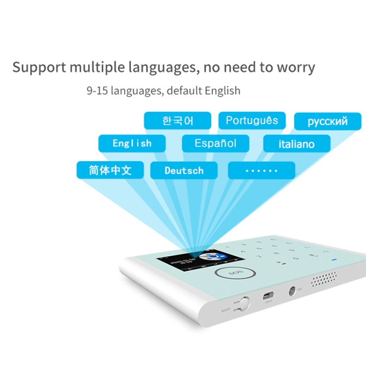 CS118   WIFI+GSM Tuya Smart Voice Alarm System Supports Amazon Alexa/ Google Assistant, Spec: Package 5