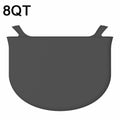 8QT Silicone Slow Cooke Liners Reusable Leakproof Crock Pot Liners(Black)