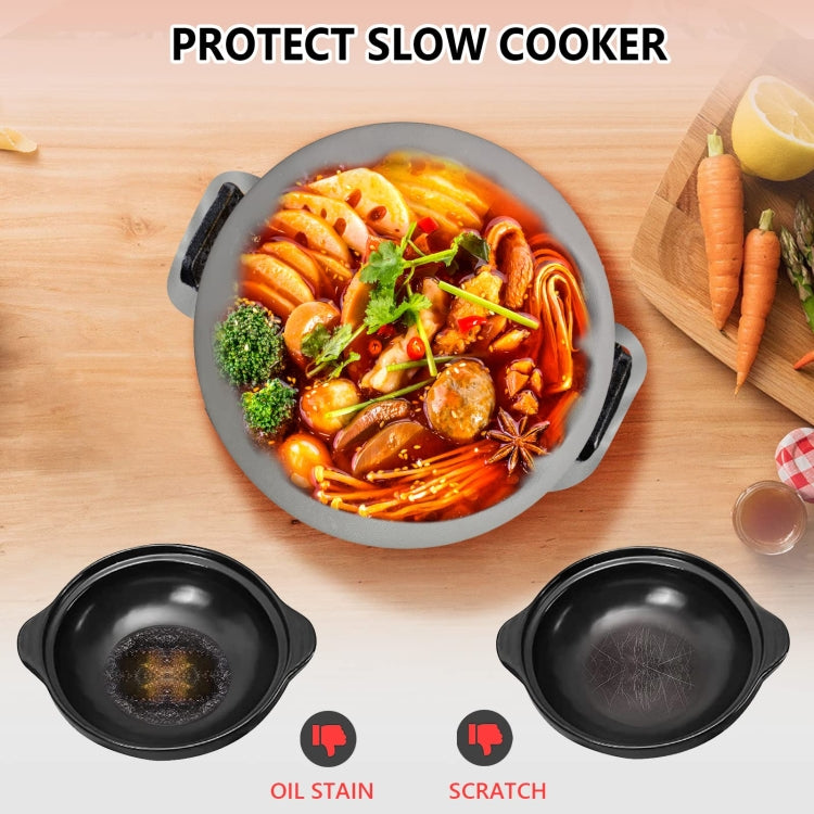 8QT Silicone Slow Cooke Liners Reusable Leakproof Crock Pot Liners(Pink)