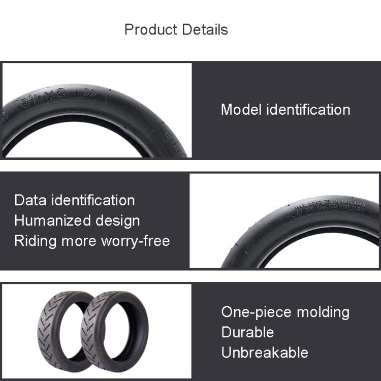 For Xiaomi M365 / Pro Electric Scooter Inner Tire+Outer Tire(Black)