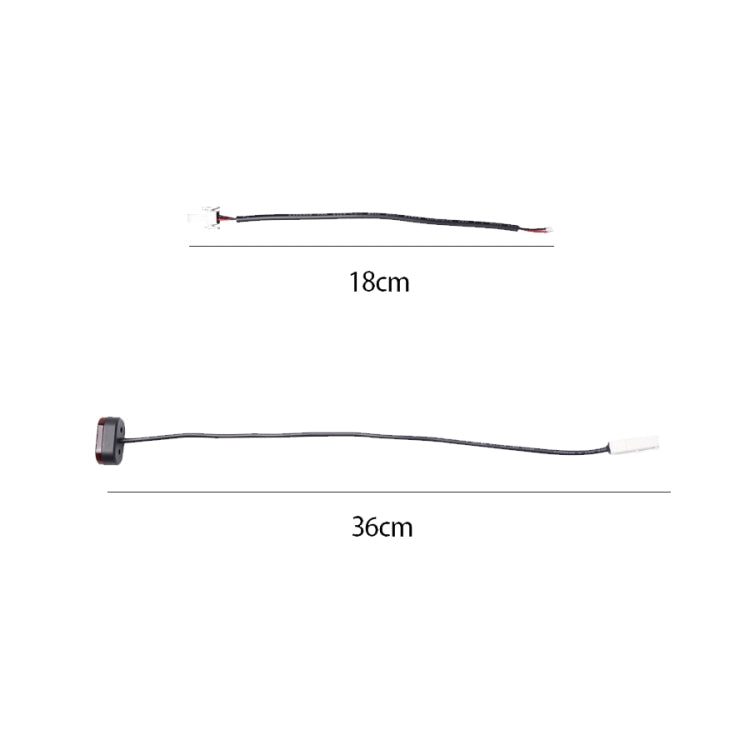For Xiaomi M365 / PRO Rear Gear Tail Light+Buckle+Battery Connection Line(Black)