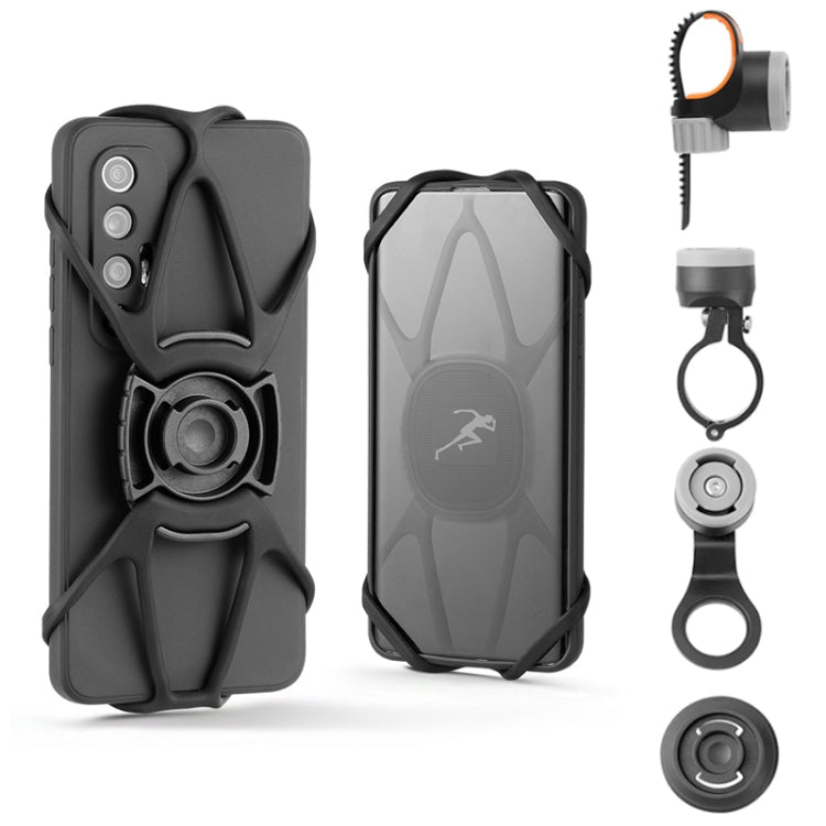 Bike Anti-vibration Silicone Cycling Fixed Mobile Phone Bracket, Model: Strap Style