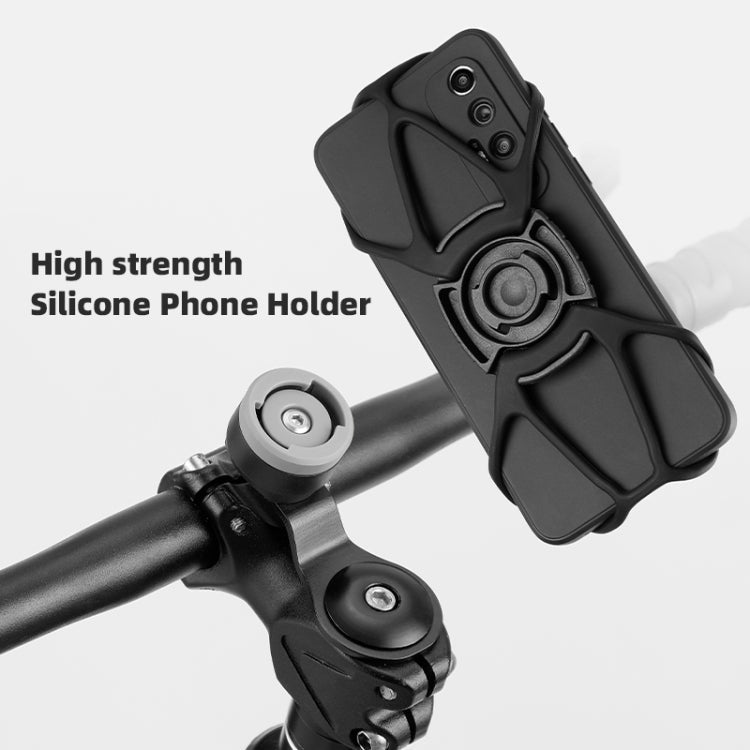 Bike Anti-vibration Silicone Cycling Fixed Mobile Phone Bracket, Model: Handlebar Style