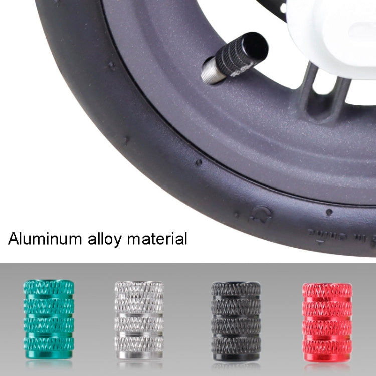 For Xiaomi M365 / Pro Electric Scooter Dust-Proof Aluminum Alloy Gas Mouth(Red)