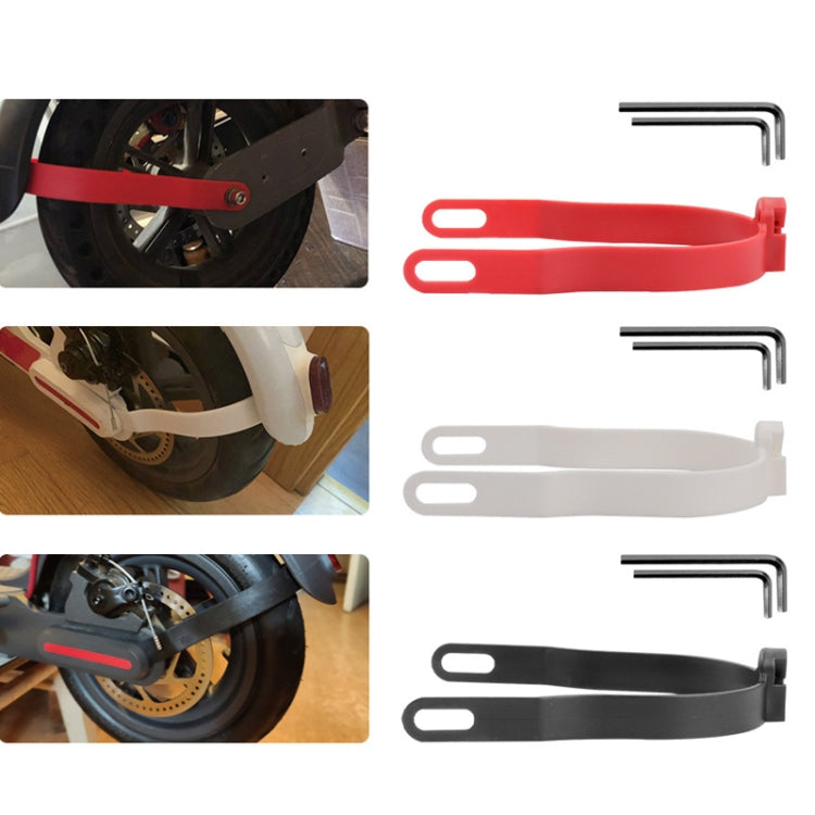 For Xiaomi Mijia M365 Scooter Bracket Accessories Rear Fender Shock Absorbing Bracket(White)