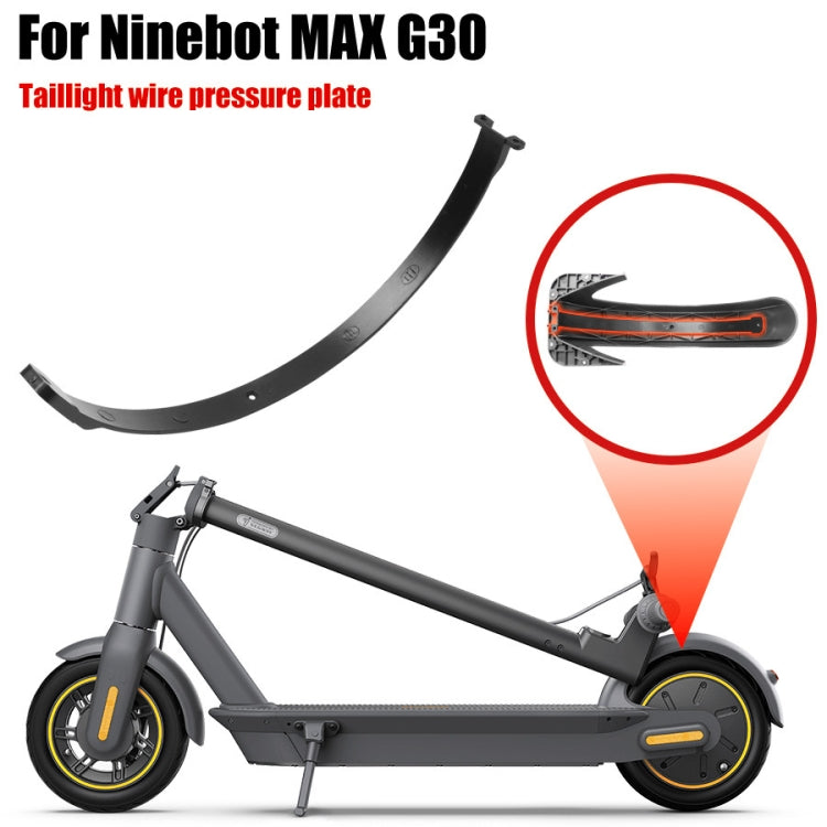 For Ninebot Max G30 Electric Scooter Parts Fender Tail Light Line Cover(Black)