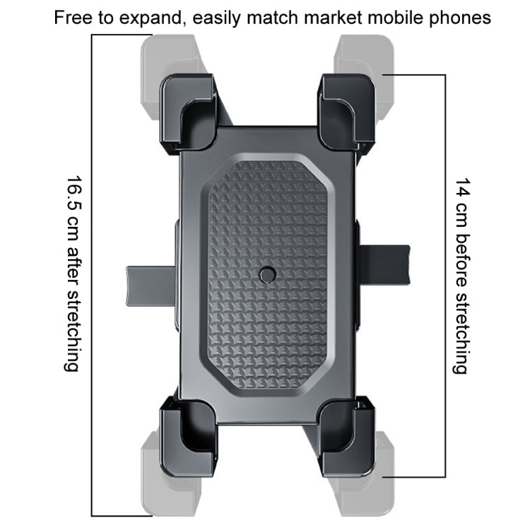 Shockproof Motorcycle Mobile Phone Holder Outdoor Bike Navigation Holder, Model: Rearview Mirror