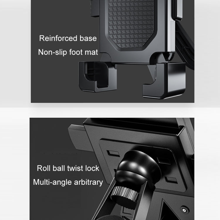 Shockproof Motorcycle Mobile Phone Holder Outdoor Bike Navigation Holder, Model: Rearview Mirror