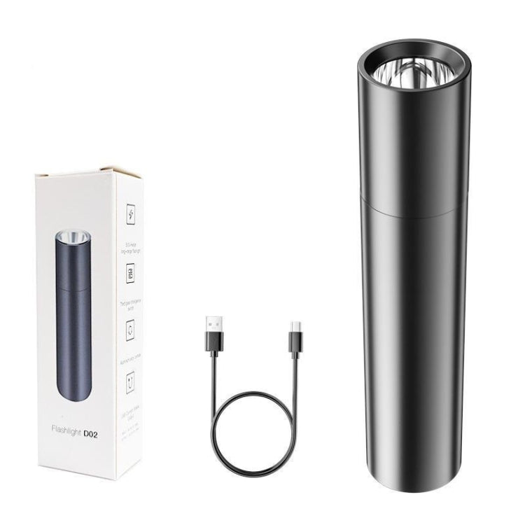 1800mAh LED Outdoor Strong Lighting Lithium Battery Flashlight, Color: Zoom Silver
