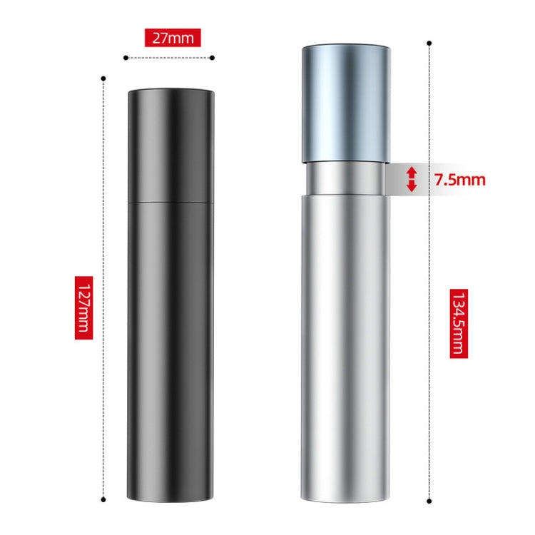 2600mAh LED Outdoor Strong Lighting Lithium Battery Flashlight, Color: Zoom Silver