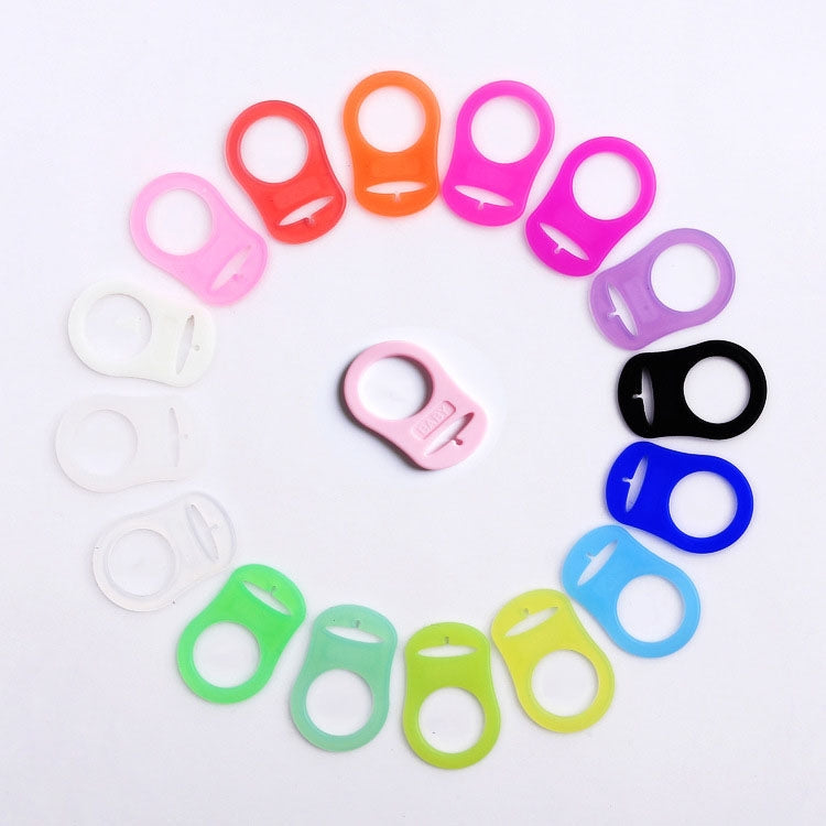 10pcs Dummy Pacifier Holder Clip Adapter Ring Button Style Pacifier Adapter(C12)