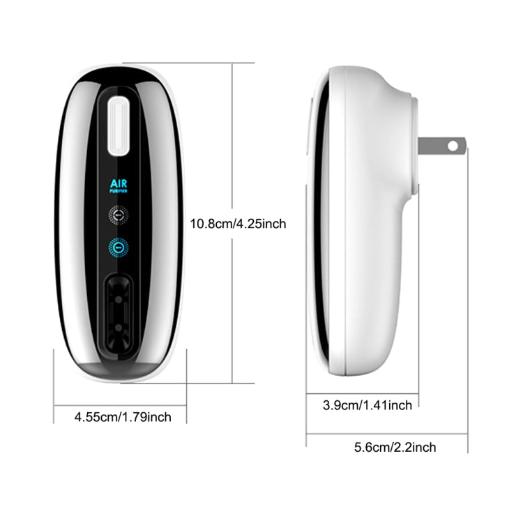 90V-250V Plug-in Negative Ion Air Purifier Portable Odor Removing Device UK Adapter+US Host
