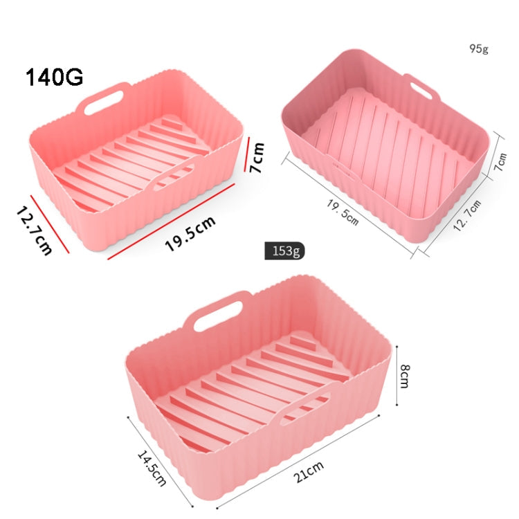 For Ninja DZ201 Air Fryer Silicone Liner Mat Reusable Basket Tray, Spec: Red Thin Model (95g)