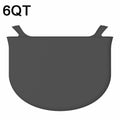 6QT Silicone Slow Cooke Liners Reusable Leakproof Crock Pot Liners(Black)
