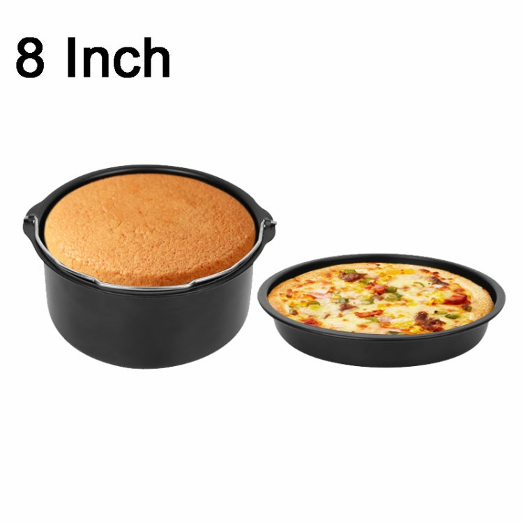 8 -inch  Cake Basket with Handle + Pizza Tray Air Fryer Accessory Set Bakeware