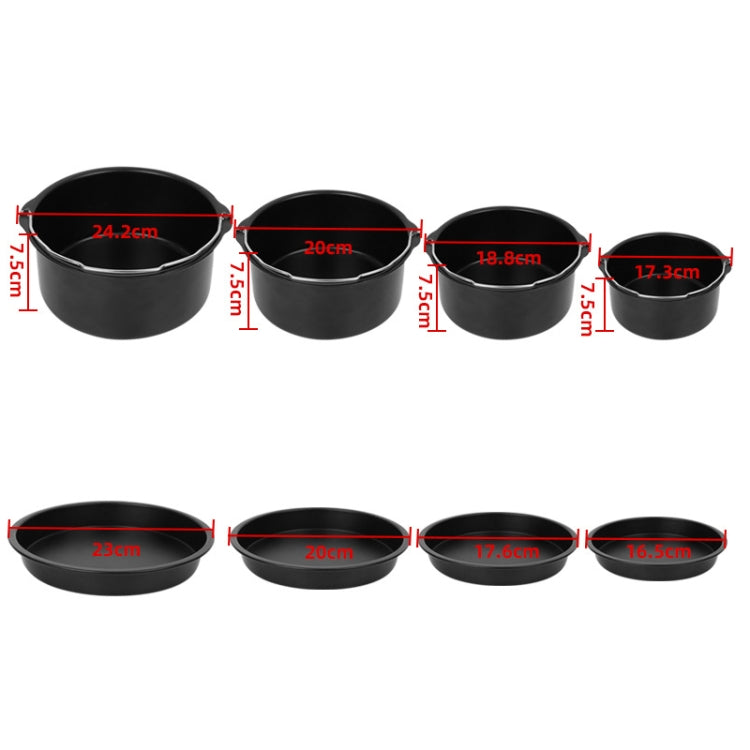 8 -inch  Cake Basket with Handle + Pizza Tray Air Fryer Accessory Set Bakeware