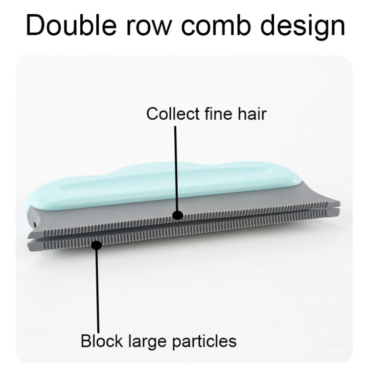 Multifunctional Home Cleaning Pet Hair Removal Brush Carpet Clothes Sofa Pet Stripper(Blue)
