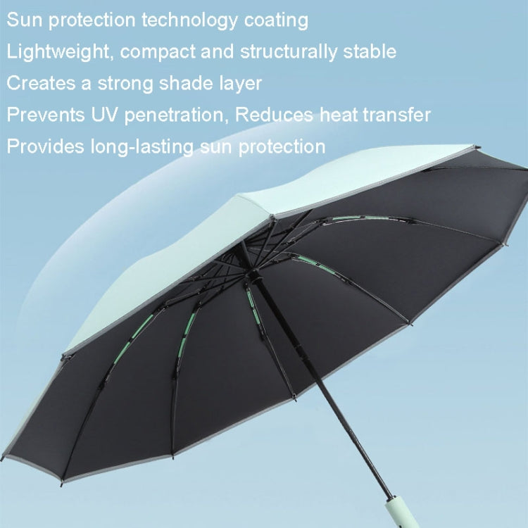 20 Bone Reverse Double Bone Automatic Folding Umbrella Sunshade Sun Umbrella(Starry Sky Black)