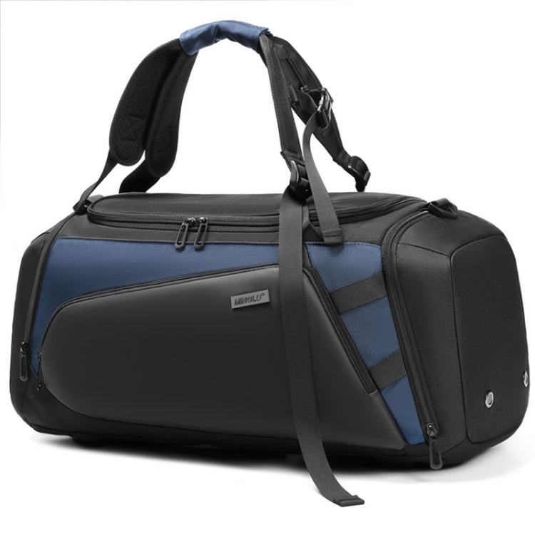 MINGLU Large-Capacity Dry And Wet Separation Gym Bag Messenger Training Bag(Blue)