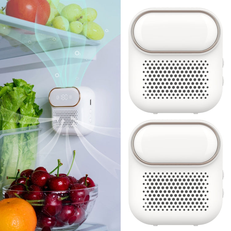 M16 Fridge Deodorizer Negative Ion Digital Display Magnetic Mounting Freezer Odor Remover