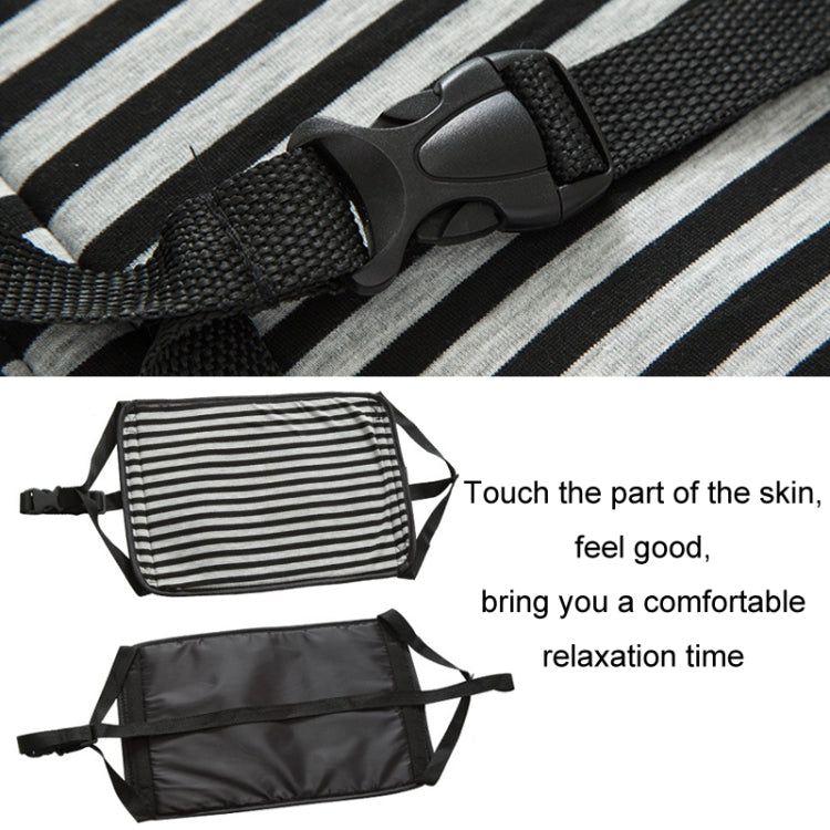 Travel Foot Rest Hammock Office Leisure Pedal, Color: Black White Stripe All-in-one
