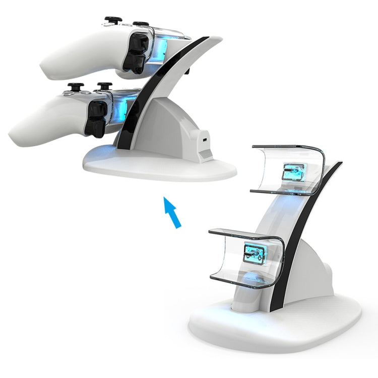 iplay HBP-253 For PS5 Game Wireless Handle Double Charging Base Placement Bracket(Black)