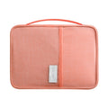 Travel Waterproof Dustproof Portable Passport Document Bag, Color: Orange Pink Large