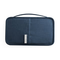 Travel Waterproof Dustproof Portable Passport Document Bag, Color: Navy Blue Small