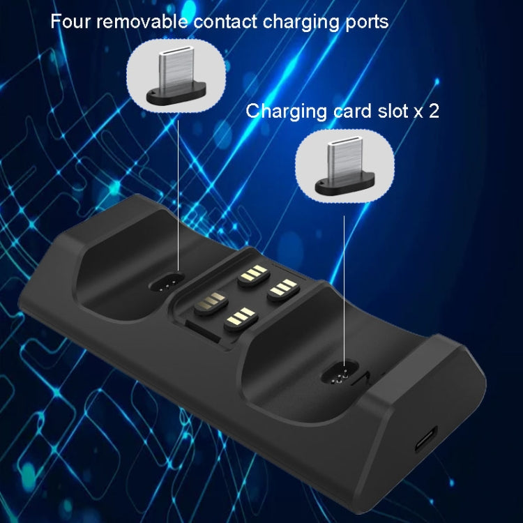 iplay HBP-263 For PS5 Handle Dual Seat Charging Support(Black)