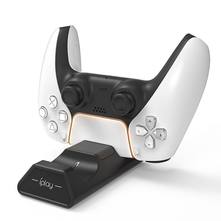 iplay HBP-263 For PS5 Handle Dual Seat Charging Support(Black)