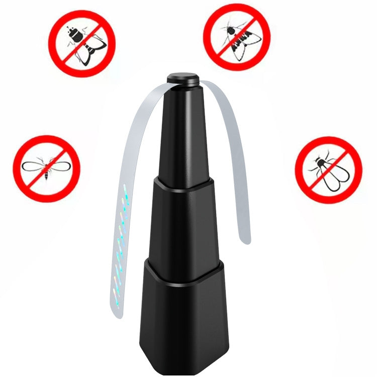 Telescopic Fan Blade Fly Repellent Indoor and Outdoor Multifunctional Automatic Fly Trap, Style: Battery Model