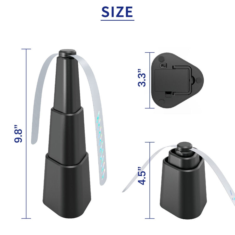 Telescopic Fan Blade Fly Repellent Indoor and Outdoor Multifunctional Automatic Fly Trap, Style: Battery Model