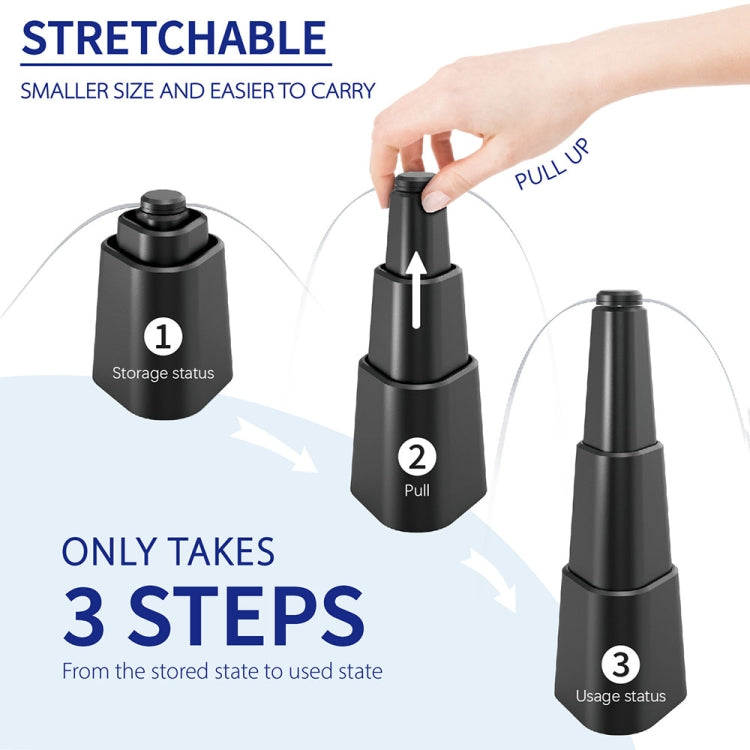 Telescopic Fan Blade Fly Repellent Indoor and Outdoor Multifunctional Automatic Fly Trap, Style: Battery Model