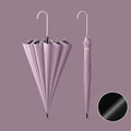 16 Bone Automatic Long Handle Double Sunny And Rain Dual Use Umbrella, Color: Vinyl Purple