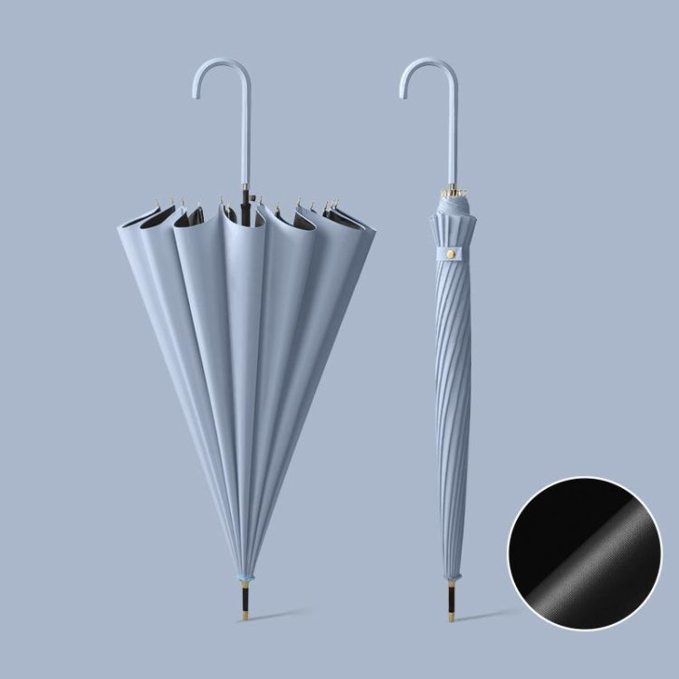 16 Bone Automatic Long Handle Double Sunny And Rain Dual Use Umbrella, Color: Vinyl Green
