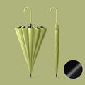 16 Bone Automatic Long Handle Double Sunny And Rain Dual Use Umbrella, Color: Vinyl Matcha