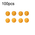 100pcs 8mm TPR Floating Bait Ball Float Water Fake Soft Bait(Yellow Corn Flavor)