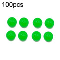 100pcs 10mm TPR Floating Bait Ball Float Water Fake Soft Bait(Green Nightlight)