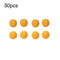 50pcs 14mm TPR Floating Bait Ball Float Water Fake Soft Bait(Yellow Corn Flavor)