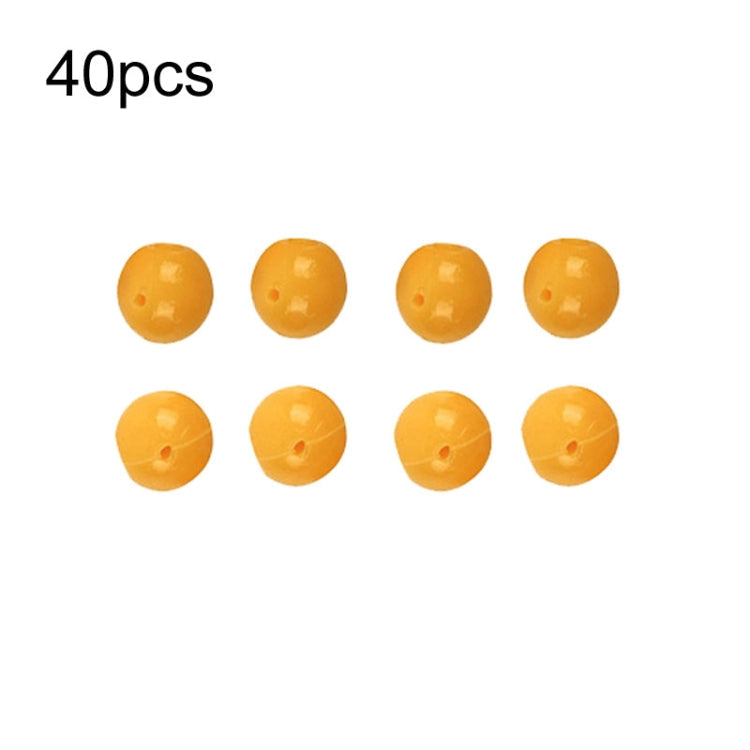 40pcs 16mm TPR Floating Bait Ball Float Water Fake Soft Bait(Yellow Corn Flavor)