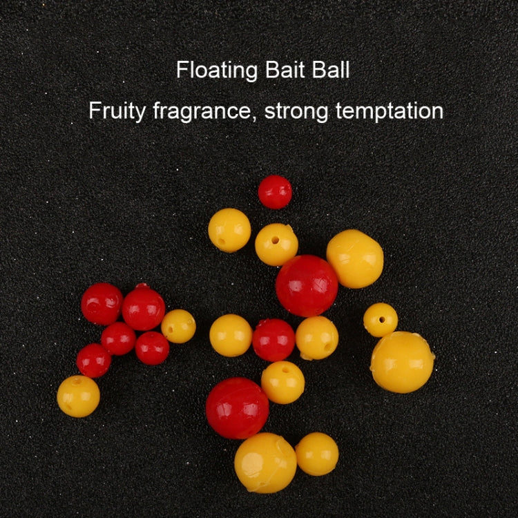 50pcs 14mm TPR Floating Bait Ball Float Water Fake Soft Bait(Green Nightlight)