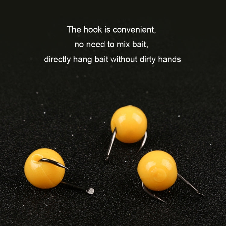 50pcs 14mm TPR Floating Bait Ball Float Water Fake Soft Bait(Green Nightlight)