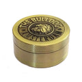 50mm  Bulldog Grinder Tobacco Herb Zinc Alloy Grinders, Spec: 3 -layer Bronze