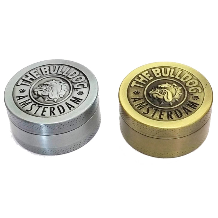 50mm  Bulldog Grinder Tobacco Herb Zinc Alloy Grinders, Spec: 3 -layer Bronze