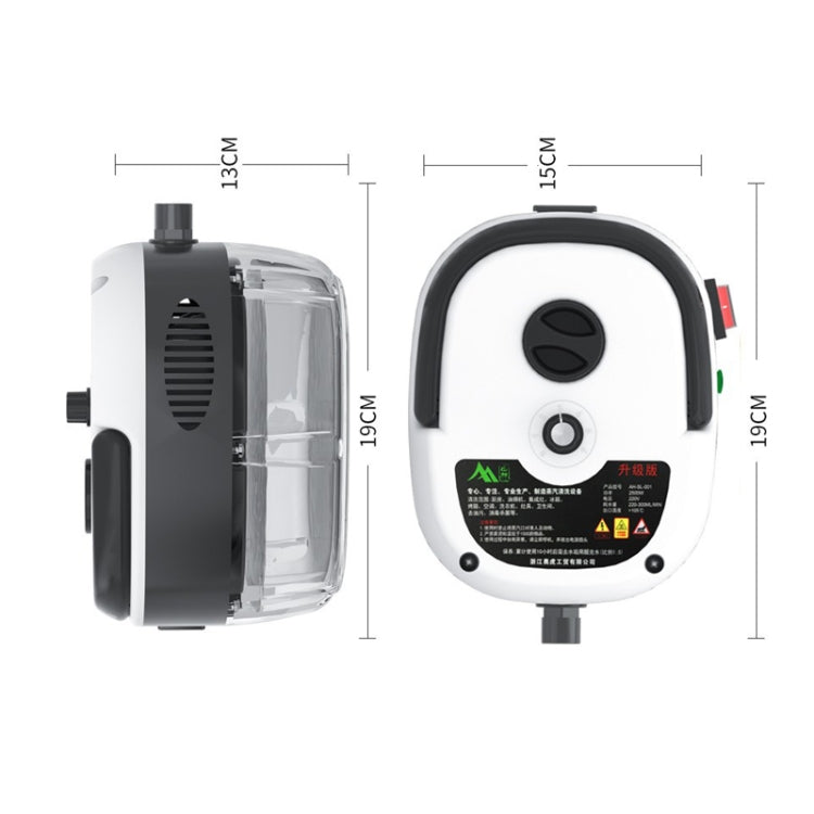 2500W High Temperature And High Pressure Steam Cleaning Machine for Kitchen Bathroom Furniture, Color: Red 220V UK Plug