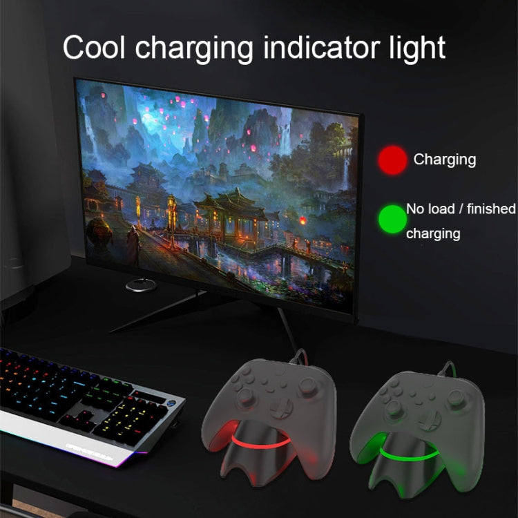 iplay HBX-252 Magnetic Port Gamepad Charger Gaming Accessories for Switch / PS5 / PS4 Slim Pro / X-Box(Black)
