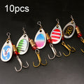10pcs Roadrunner False Bait Sequins Lure Set, Color Random Delivery