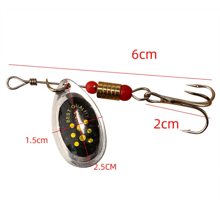 5pcs Roadrunner False Bait Sequins Lure Set, Color Random Delivery