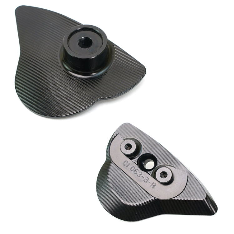 For YAMAHA YZF-R6/R7 Motorcycle Fixed Wing Reflector(Black)